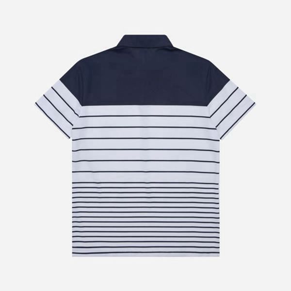 Fila Polokošeľa Panske Námornícka Modrá / Biele - Golf Pinstripe S/S Vypredaj - Slovakia 23951-MDBN